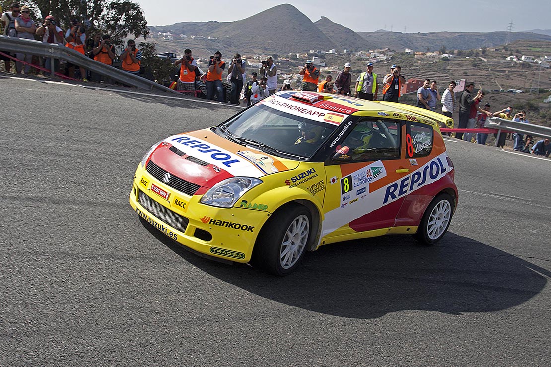 Vinyes-Mercader una vez más ganadores en el Rally Canarias.