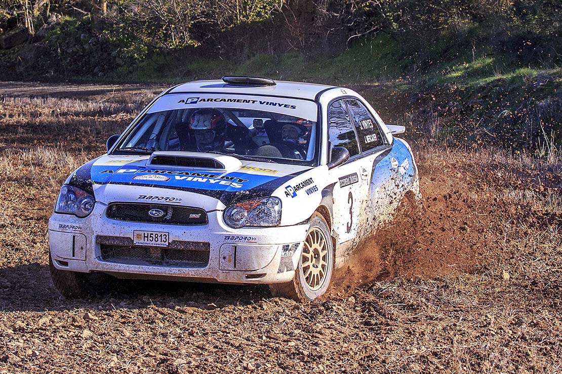 Vinyes-Mercader en posiciones de podio hasta que el Subaru dijo basta