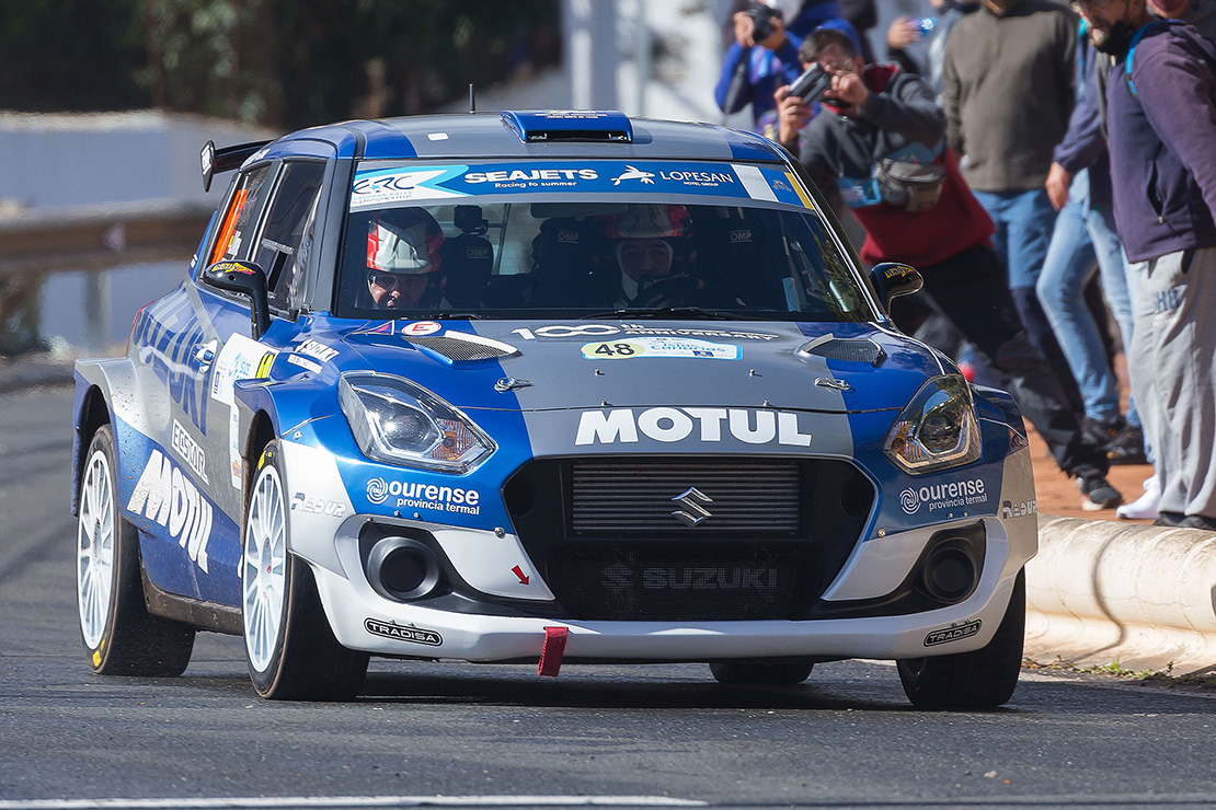 Joan Vinyes-Jordi Mecader (Suzuki Swift R4lly) a la “fiesta final” de Madrid.