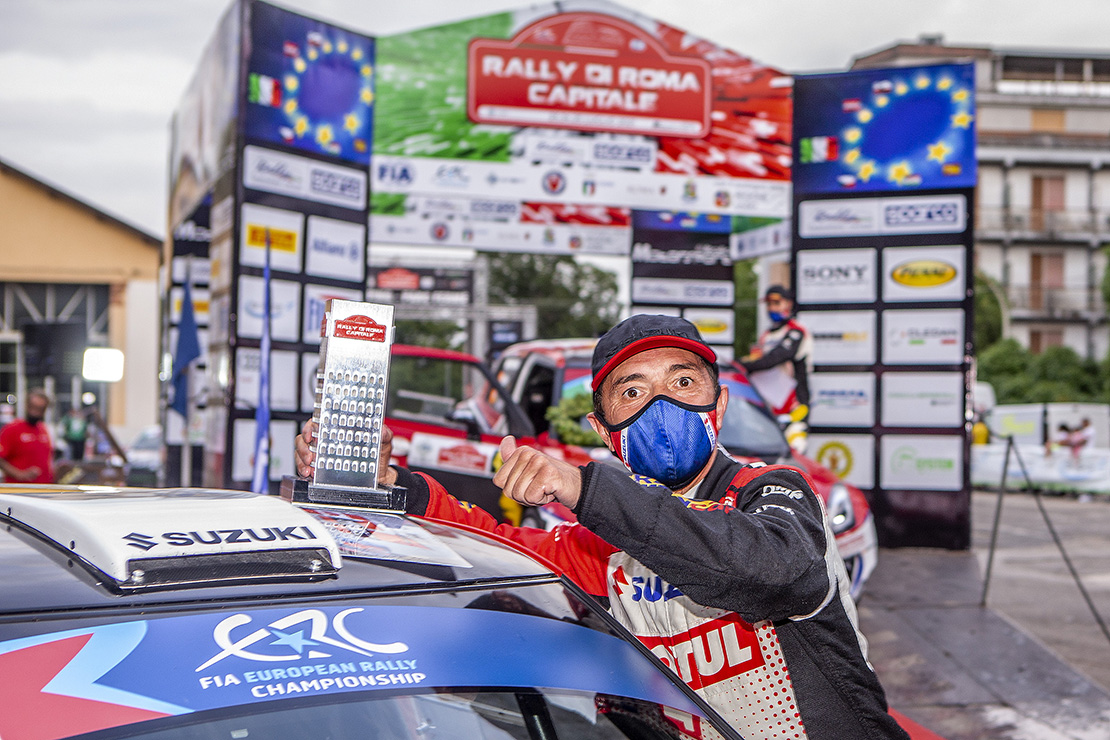 Joan Vinyes – Jordi Mercader (Suzuki Swift R4lly) suben a su primer podio internacional en Fiuggi.