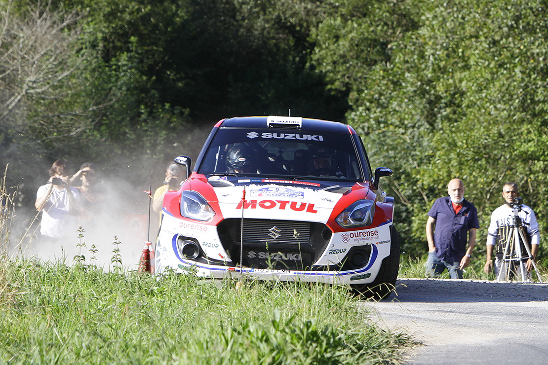 Joan Vinyes-Jordi Mercader (Suzuki Swift R4lly S), otra vez ante un escenario desconocido.