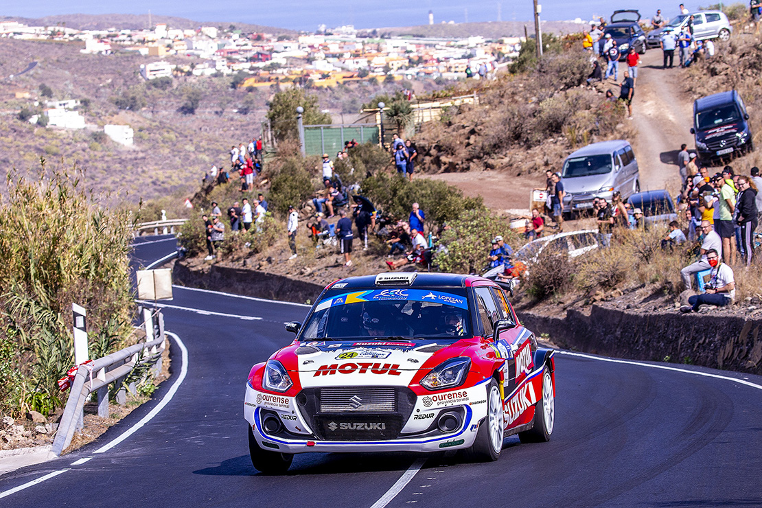 Una de cal y otra de arena para el equipo Suzuki Ibérica Motorsport en el Rally Islas Canarias.