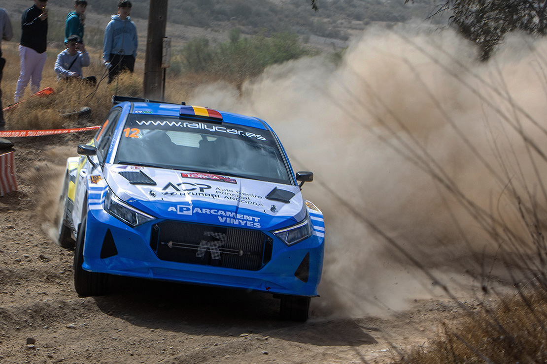 En Lorca, Vinyes-Mercader empiezan a buen ritmo la Copa de España Rallys de tierra.