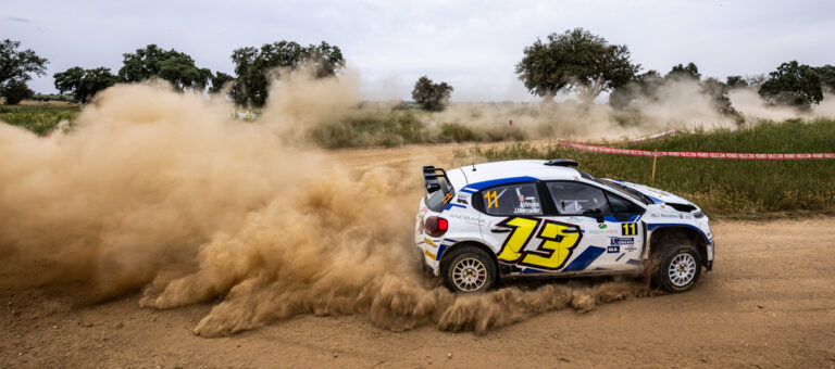 Doble podio en el espectacular estreno de Vinyes-Mercader en el Rally de Tierra de Pozoblanco con el Citroën C3 Rally2
